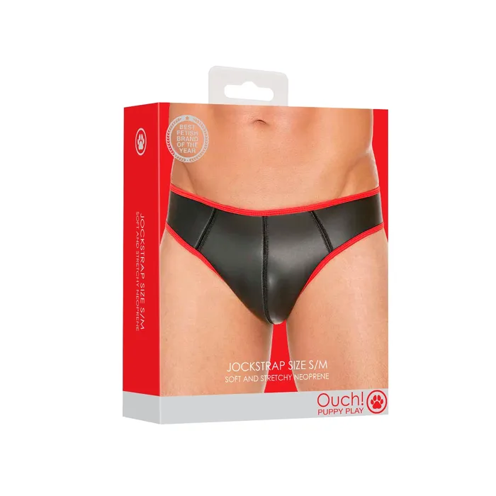 Ouch Anal Ouch Neoprene Jock Strap Red