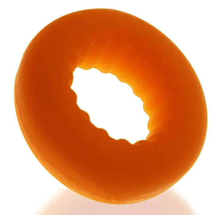 Oxballs Oxballs Axis Rib Griphold Cock Ring Orange Ice Male Sex Toys