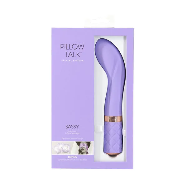 Pillow Talk Sassy Luxurious Rechargeable GSpot Massager Purple Pillow Talk Vibrators