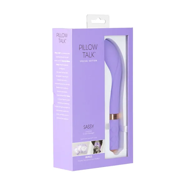 Pillow Talk Sassy Luxurious Rechargeable GSpot Massager Purple Pillow Talk Vibrators