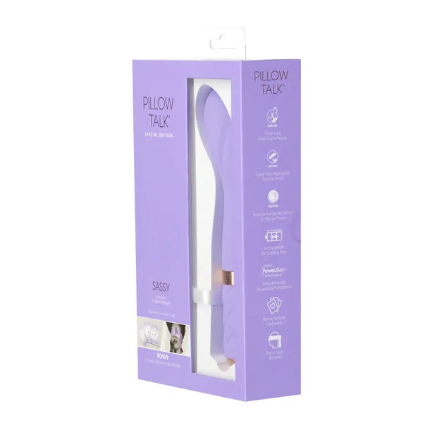 Pillow Talk Sassy Luxurious Rechargeable GSpot Massager Purple Pillow Talk Vibrators