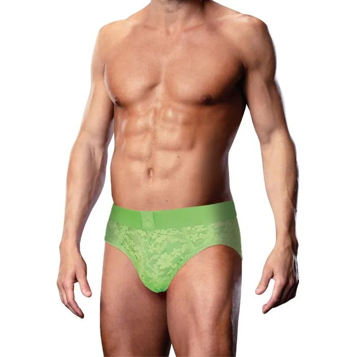 Prowler Female Sex Toys Prowler Lace Brief Neon Green