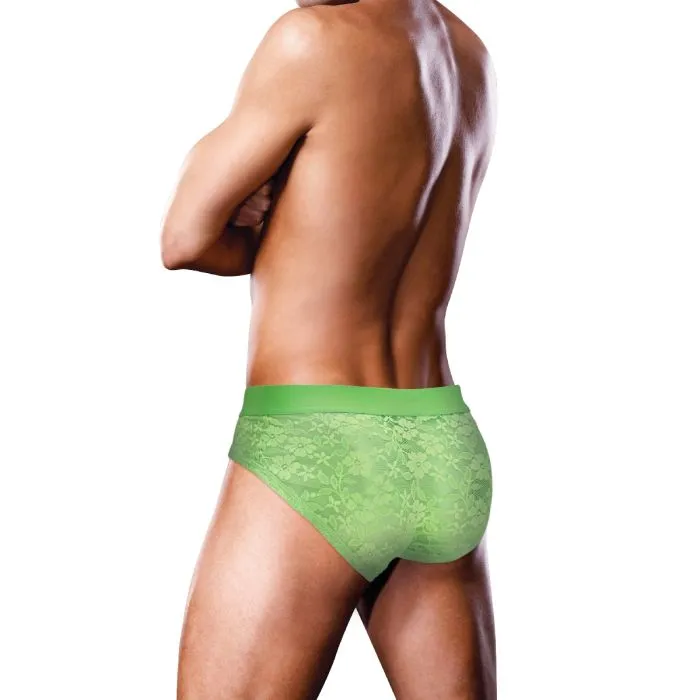 Prowler Female Sex Toys Prowler Lace Brief Neon Green