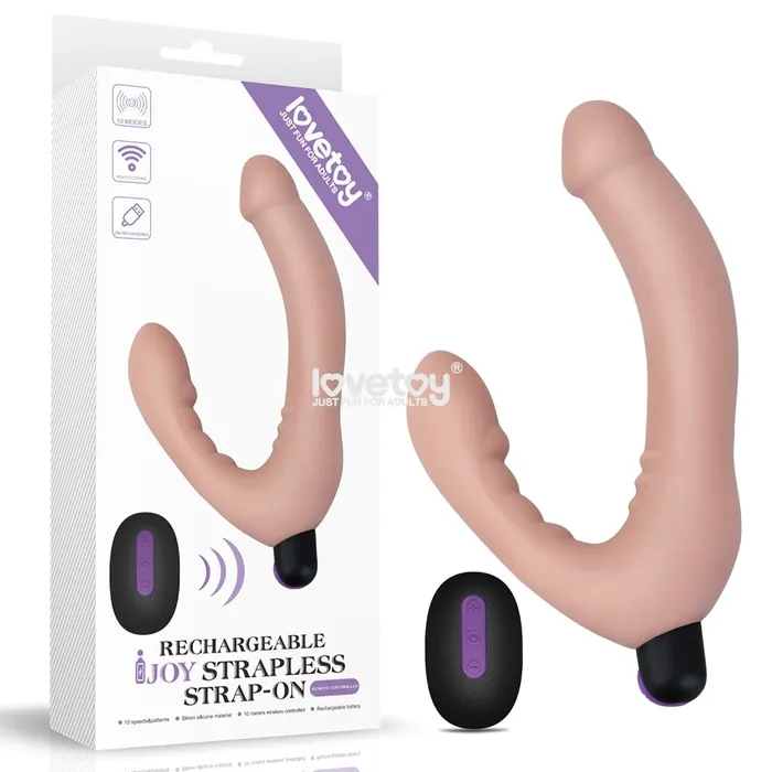 Rechargeable remote Strapless Strap on LOVETOY Female Sex Toys
