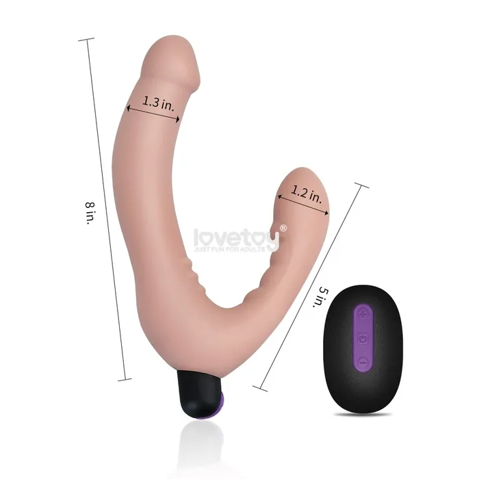 Rechargeable remote Strapless Strap on LOVETOY Female Sex Toys