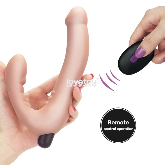 Rechargeable remote Strapless Strap on LOVETOY Female Sex Toys