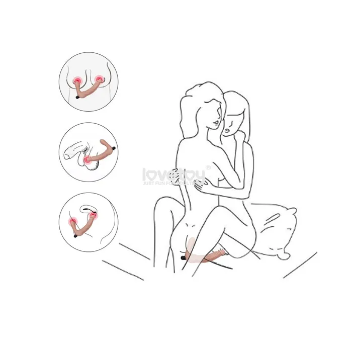 Rechargeable remote Strapless Strap on LOVETOY Female Sex Toys