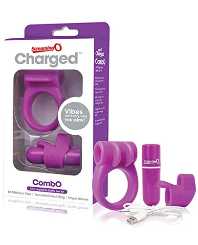 Screaming O Charged Combo Kit Purple Calvista Vibrators