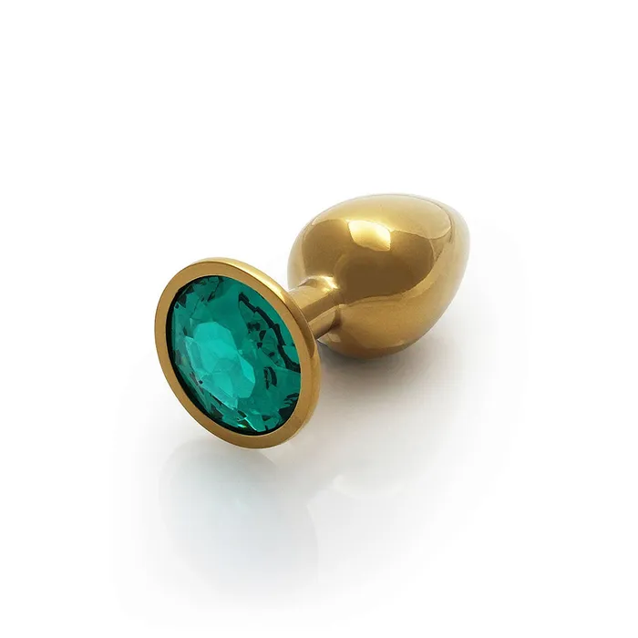 Shots America Anal Round Gem Butt Plug Small Emerald Green