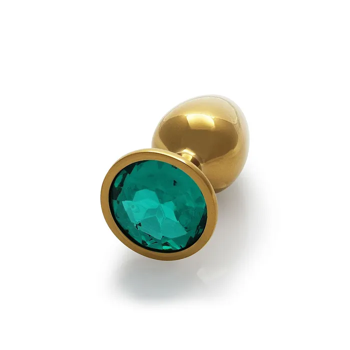 Shots America Anal Round Gem Butt Plug Small Emerald Green