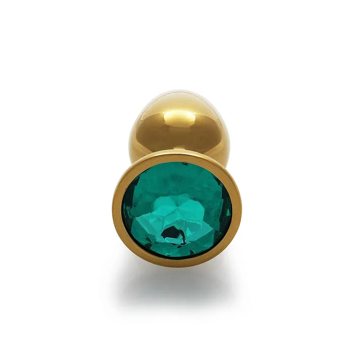 Shots America Anal Round Gem Butt Plug Small Emerald Green