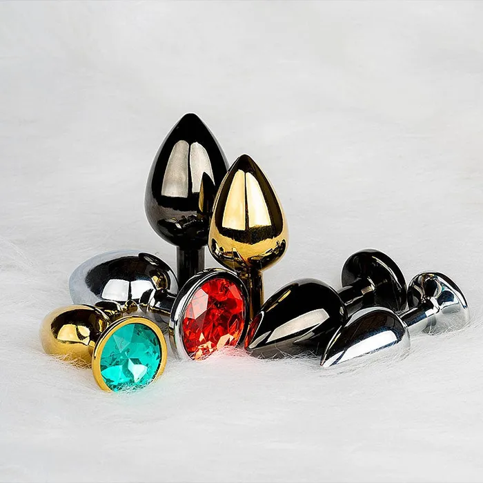 Shots America Anal Round Gem Butt Plug Small Emerald Green
