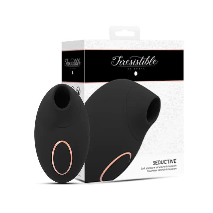 SHOTS Seductive Air Pulse Vibrator Black SHOTS Vibrators