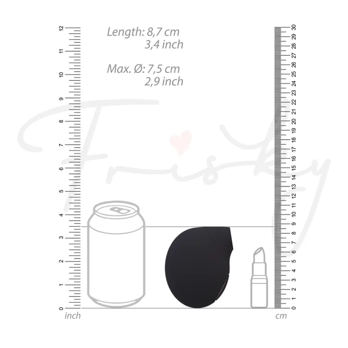 SHOTS Seductive Air Pulse Vibrator Black SHOTS Vibrators