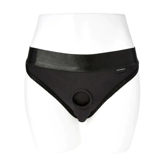 Sportsheets Anal EmEx Silhouette Crotchless Strapon Harness Black