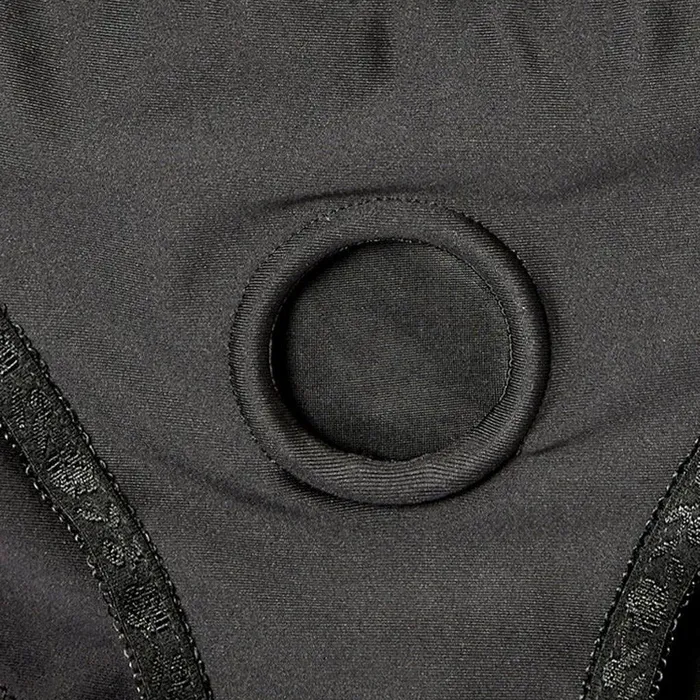 Sportsheets Anal EmEx Silhouette Crotchless Strapon Harness Black
