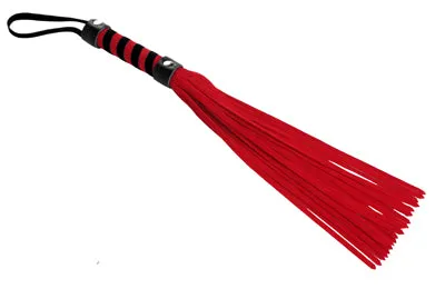Strict Vibrators Strict Short Suede Flogger Red Strict Vibrators Strict Short Suede Flogger Red