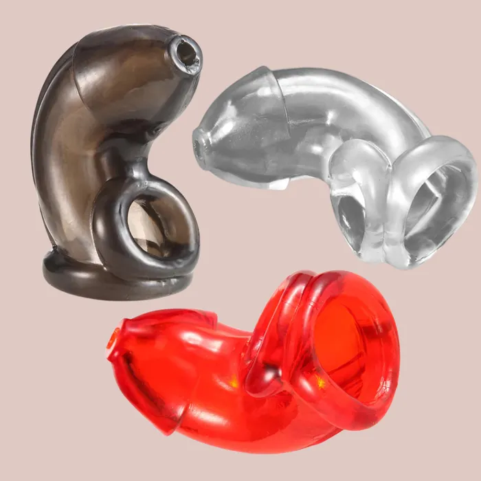 The Silicone Slide Chastity Cage House of Chastity Male Sex Toys