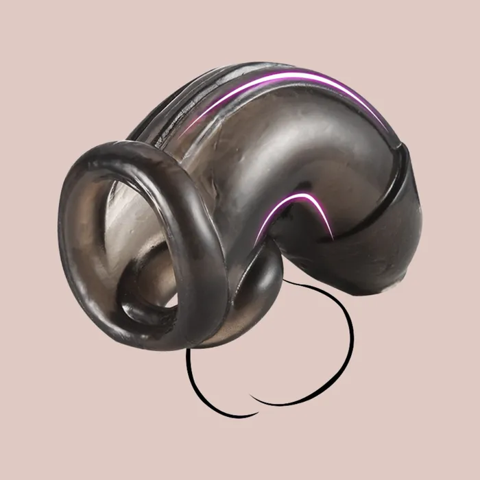 The Silicone Slide Chastity Cage House of Chastity Male Sex Toys