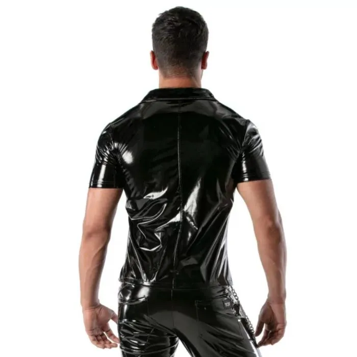 TOF Paris Vinyl Zipped Vest Black TOF Paris Anal
