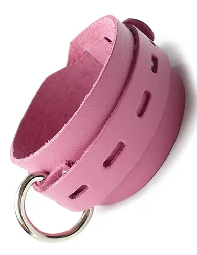 Traveling Tickle Trunk Vibrators Pink Buckling Collar