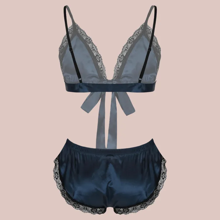 TwoPiece Satin Bra Panties Pyjamas House of Chastity Couples