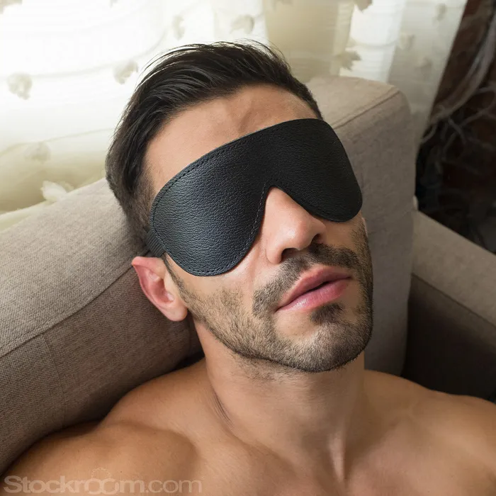 vendorunknown Restraints Padded Leather Blindfold
