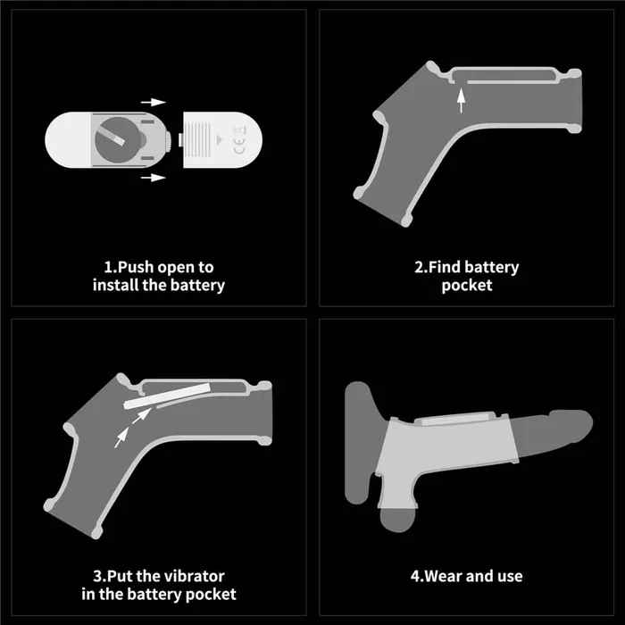 Vibrating Ridge Knights Ring with Scrotum Sleeve LOVETOY Male Sex Toys