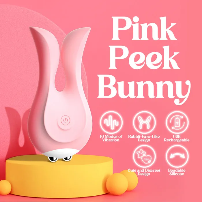 Vibrators FRISKY BUSINESS SG PinkPeek Bunny Dual Vibrator