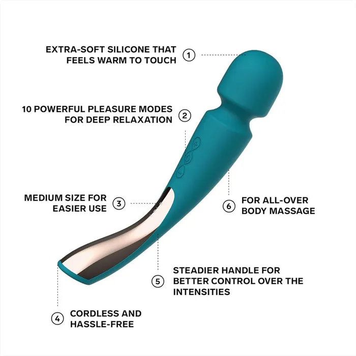 Vibrators Lelo Smart Wand 2 Medium Ocean Blue Lelo