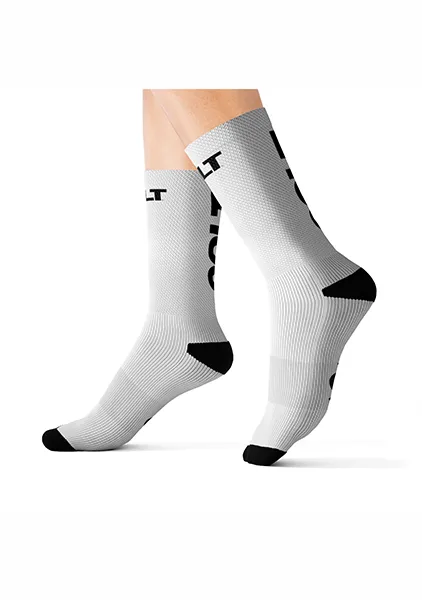 Vibrators Printify COLT Athletic Socks White