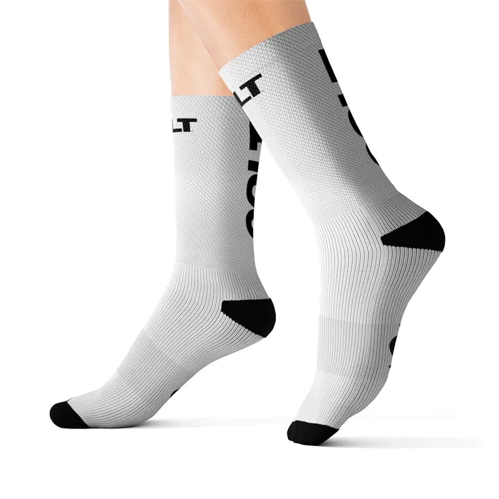 Vibrators Printify COLT Athletic Socks White