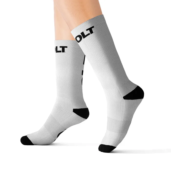Vibrators Printify COLT Athletic Socks White