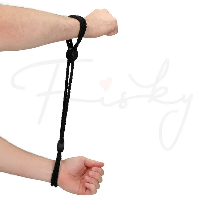 Vibrators SHOTS SHOTS Adjustable Rope Hand Cuffs