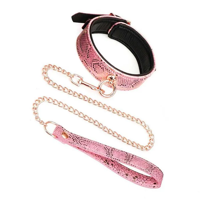 Vibrators vendorunknown Rose Gold Snake Collar and Leash Set