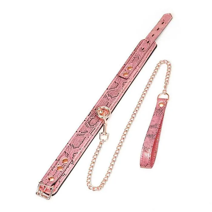 Vibrators vendorunknown Rose Gold Snake Collar and Leash Set