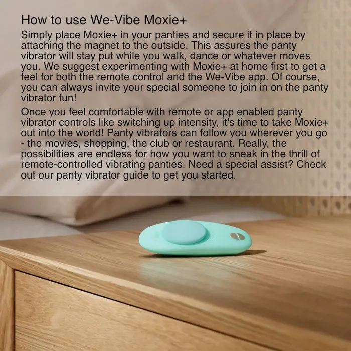 Vibrators WeVibe Moxie Aqua WeVibe