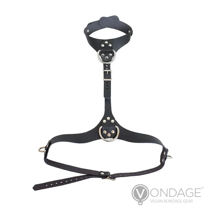 Vondage Vegan Leather Bust Harness The Stockroom Female Sex Toys