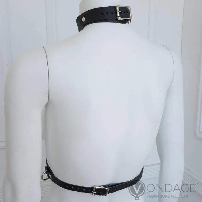 Vondage Vegan Leather Bust Harness The Stockroom Female Sex Toys